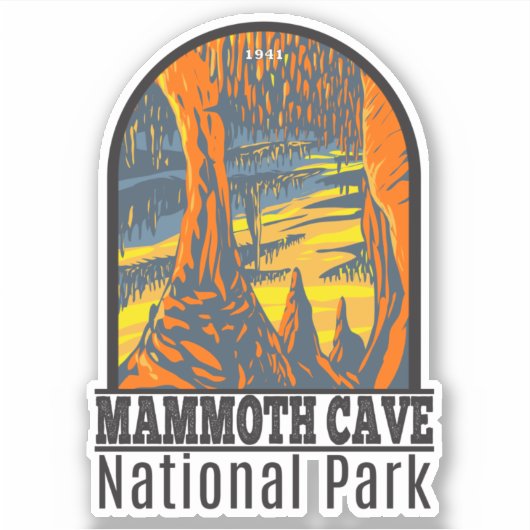 Sticker Parc national de Mammoth Cave Kentucky (Devant)
