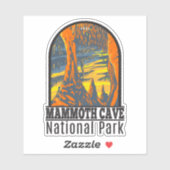 Sticker Parc national de Mammoth Cave Kentucky (Feuille)