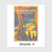 Sticker Parc national de Mammoth Cave Kentucky (Feuille)