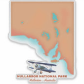 Sticker Parc national de Nullarbor Australie carte (Devant)