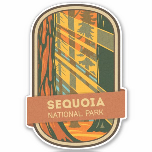 Sticker Parc national de Sequoia (Devant)