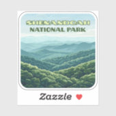 Sticker Parc national de Shenandoah Virginia Blue Ridge Re (Feuille)
