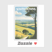 Sticker Parc national de South Downs (Feuille)