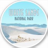 Sticker Parc national de White Sands Nouveau Mexique (Devant)