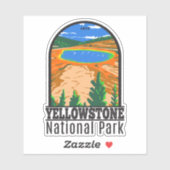Sticker Parc national de Yellowstone Grand Prismatic Sprin (Feuille)