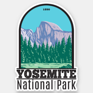 Sticker Parc national de Yosemite - Moitié Dôme Californie