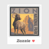 Sticker Parc national de Zion | Ram (Feuille)