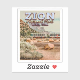 STICKER PARC NATIONAL DE ZION - UTAH ÉTATS-UNIS