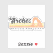 Sticker Parc national des Arches Utah (Feuille)