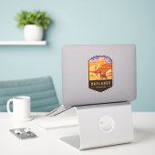 Sticker Parc national des Badlands (Ordinateur portable sur le bureau)