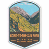 Sticker Parc national des glaciers du chemin Going-To-The- (Devant)