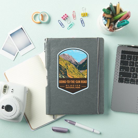 Sticker Parc national des glaciers du chemin Going-To-The- (Couverture iPad)