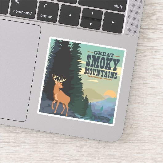 Sticker Parc national des Great Smoky Mountains (Détail)
