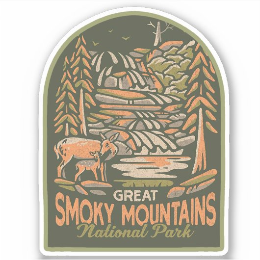 Sticker Parc national des Great Smoky Mountains (Devant)