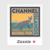 Sticker Parc national des îles Channel | Fox (Feuille)