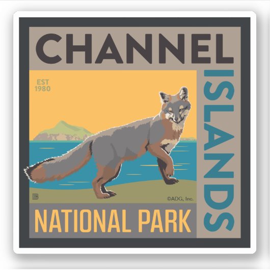 Sticker Parc national des îles Channel | Fox (Devant)