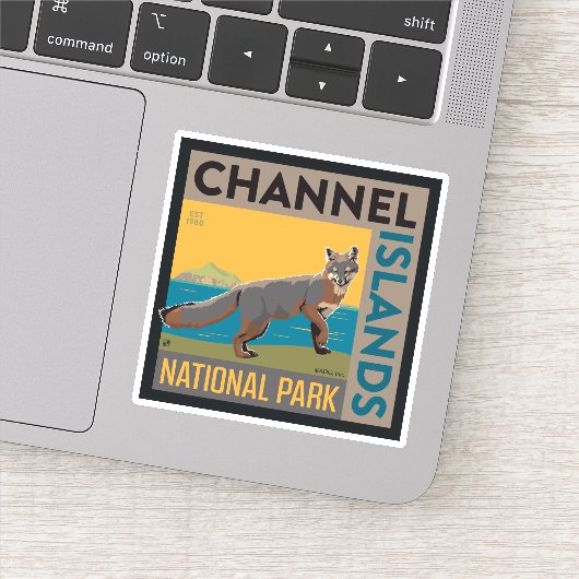 Sticker Parc national des îles Channel | Fox (Détail)