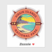 Sticker Parc national des Îles Vierges Emblème de la bouss (Feuille)