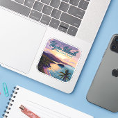 Sticker Parc national des Îles Vierges Plage St John (Ordinateur portable avec iPhone)