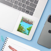 STICKER PARC NATIONAL DES ÎLES VIRGIN - ÎLES VIRGIN DES ÉT (Ordinateur portable avec iPhone)