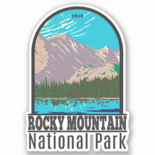 Sticker Parc national des Rocheuses Colorado Lac Ours