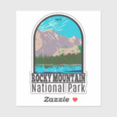 Sticker Parc national des Rocheuses Colorado Lac Ours (Feuille)