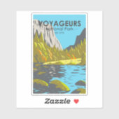Sticker Parc national des Voyageurs Minnesota Vintage (Feuille)