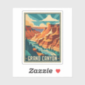 Sticker Parc national du Grand Canyon (Feuille)