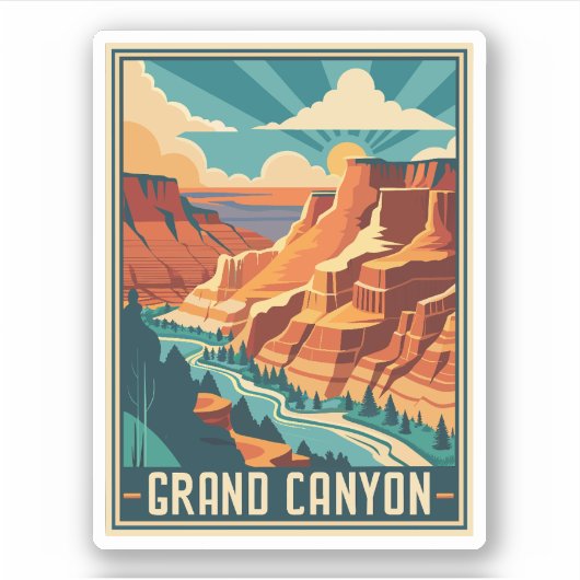 Sticker Parc national du Grand Canyon (Devant)