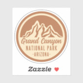 Sticker Parc national du Grand Canyon Arizona (Feuille)