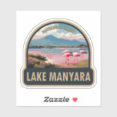 Sticker Parc national du lac Manyara Tanzanie Voyage Vinta (Feuille)