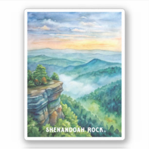 Sticker Parc national du Rocher de Shenandoah Peinture aqu
