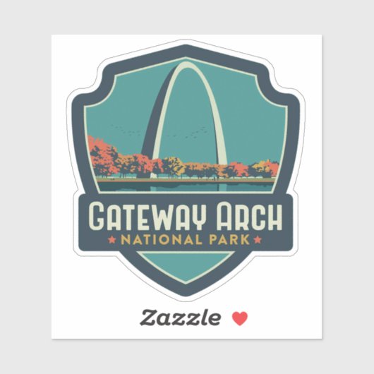 Sticker Parc national Gateway Arch (Feuille)