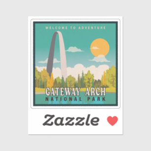 Sticker Parc national Gateway Arch - Missouri Saint Louis