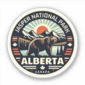 Sticker Parc national Jasper Alberta Canada cadeaux (Devant)