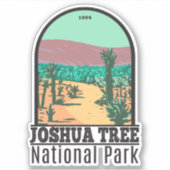 Sticker Parc national Joshua Tree Cholla Cactus Garden (Devant)