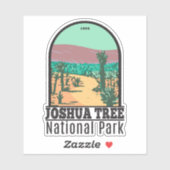 Sticker Parc national Joshua Tree Cholla Cactus Garden (Feuille)