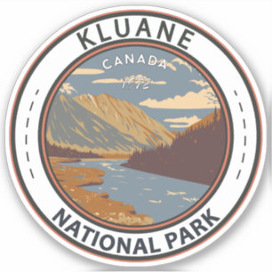 Sticker Parc national Kluane Toujours Brook Canada Travel
