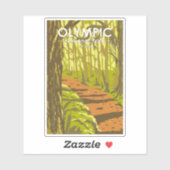 Sticker Parc national olympique Hoh Rainforest Washington  (Feuille)