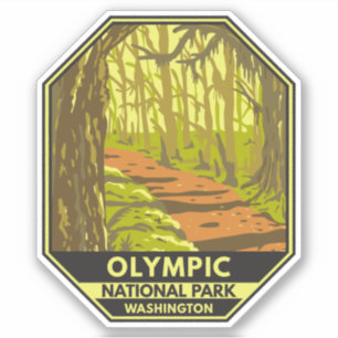 Sticker Parc national olympique Hoh Rainforest Washington