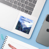 Sticker Parc national olympique Montagnes Washington Vinta (Ordinateur portable avec iPhone)