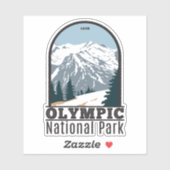 Sticker Parc national olympique Washington Vintage (Feuille)