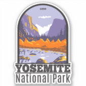 Sticker Parc National Yosemite El Capitan En Automne (Devant)