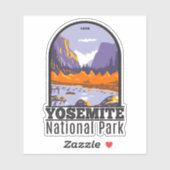 Sticker Parc National Yosemite El Capitan En Automne (Feuille)