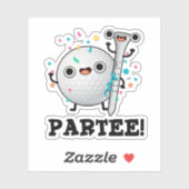 Sticker Parc-Tee Funny Golf Pun (Feuille)