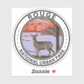 Sticker Parc urbain national de Rouge Canada VoyVintage (Feuille)