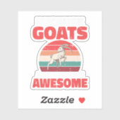 Sticker Parce Que Les Chèvres Fraîchent Des Chèvres Amateu (Feuille)