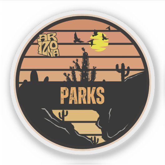 Sticker Parcs, Arizona (Devant)