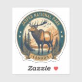 Sticker parcs de jasper canada hébergements (Feuille)
