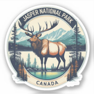 Sticker parcs de jasper canada hébergements